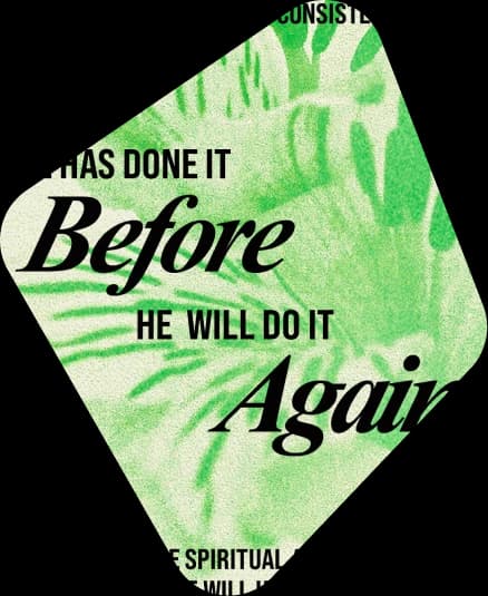 Green card reading: He has done it Before, He will do it Again